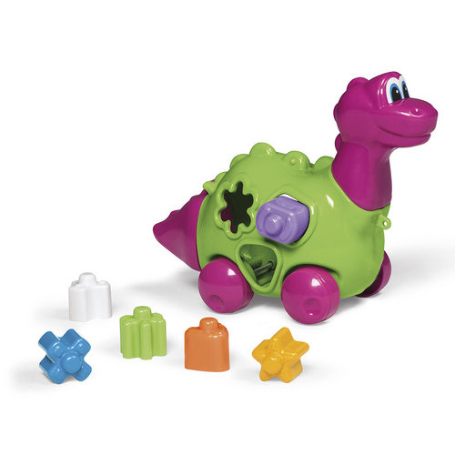 Brinquedo Baby Dinho com Formas para Encaixar Rosa/Verde 716 - Calesita é bom? Vale a pena?