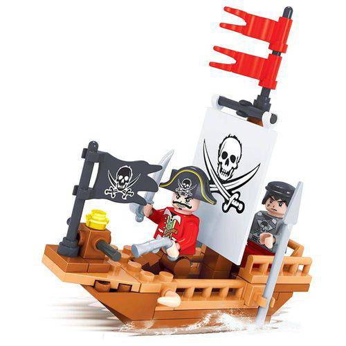 Brinquedo Barco Pirata para Montar Cx com 66 é bom? Vale a pena?