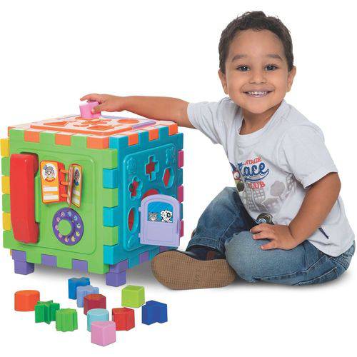 Brinquedo Educativo Cubo Didatico Grande 2 em 1 Merco Toys é bom? Vale a pena?
