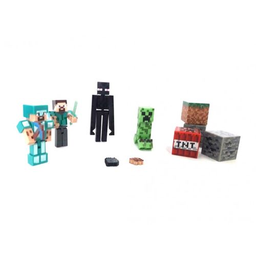 Brinquedo Kit Minecraft Bonecos Articuláveis Até 12 Peças é bom? Vale a pena?