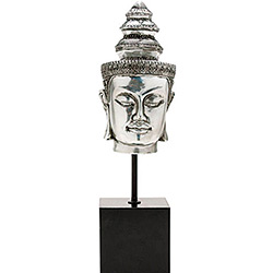 Cabeça de Buddha Decorativo Resina Prata - BTC é bom? Vale a pena?