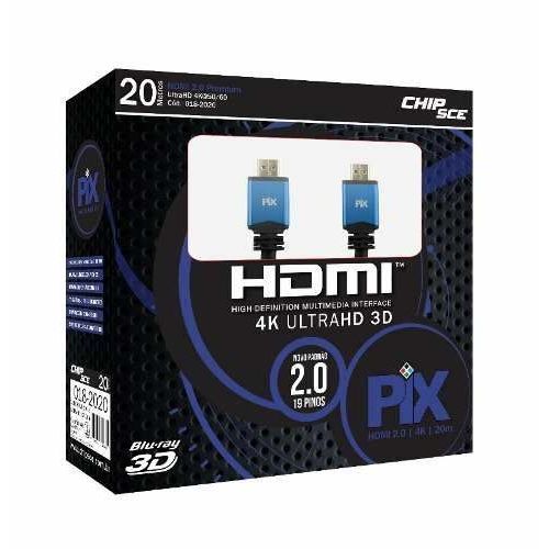 Cabo Hdmi 20 Metros 2.0 4k Ultra HD 3d 19 Pinos é bom? Vale a pena?