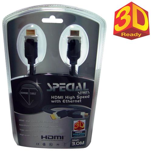 Cabo HDMI Diamond Cable Special Series High Speed 1.4 JX-1020 - 3,0 m é bom? Vale a pena?