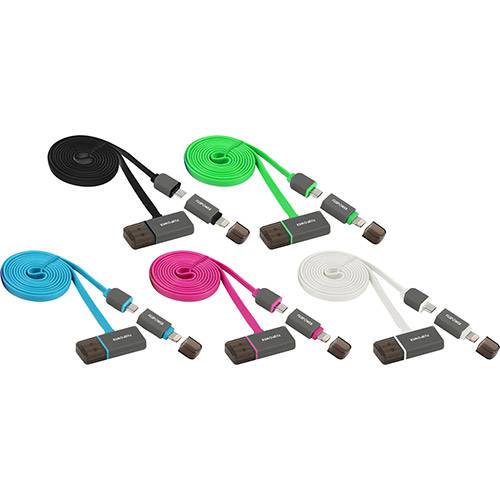 Cabo USB para Micro USB/Lightning com Capa Protetora com Hub USB 1 Metro é bom? Vale a pena?