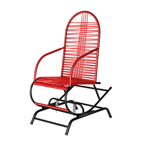 Cadeira Balanço de Área Preto Craquelado com Fio Vermelho é bom? Vale a pena?