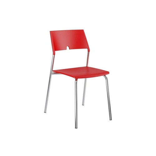 Caixa C/ 4 Cadeiras Carraro 1711 - Cor Cromada - Polipropileno Vermelho é bom? Vale a pena?