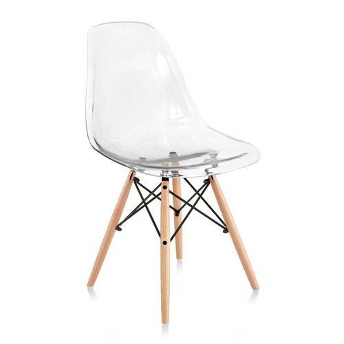 Cadeira Charles Eames Wood Base Madeira - Design - PC Policarbonato - Inovartte - Transparente é bom? Vale a pena?