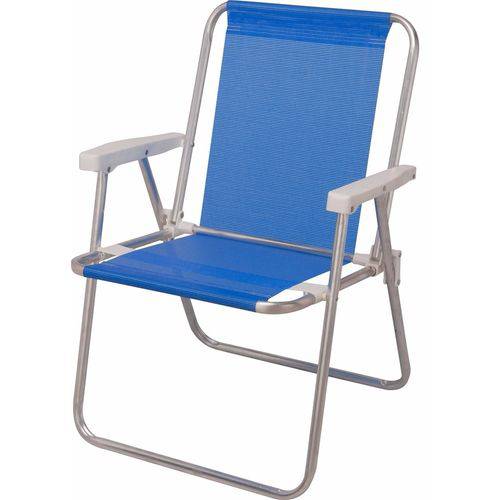 Cadeira de Alumínio de Praia Alta Sannet Azul Mor é bom? Vale a pena?