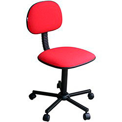 Cadeira de Escritório Secretária Laminada Giratória e com Rodízios - Tecido Vermelho - Assentex é bom? Vale a pena?