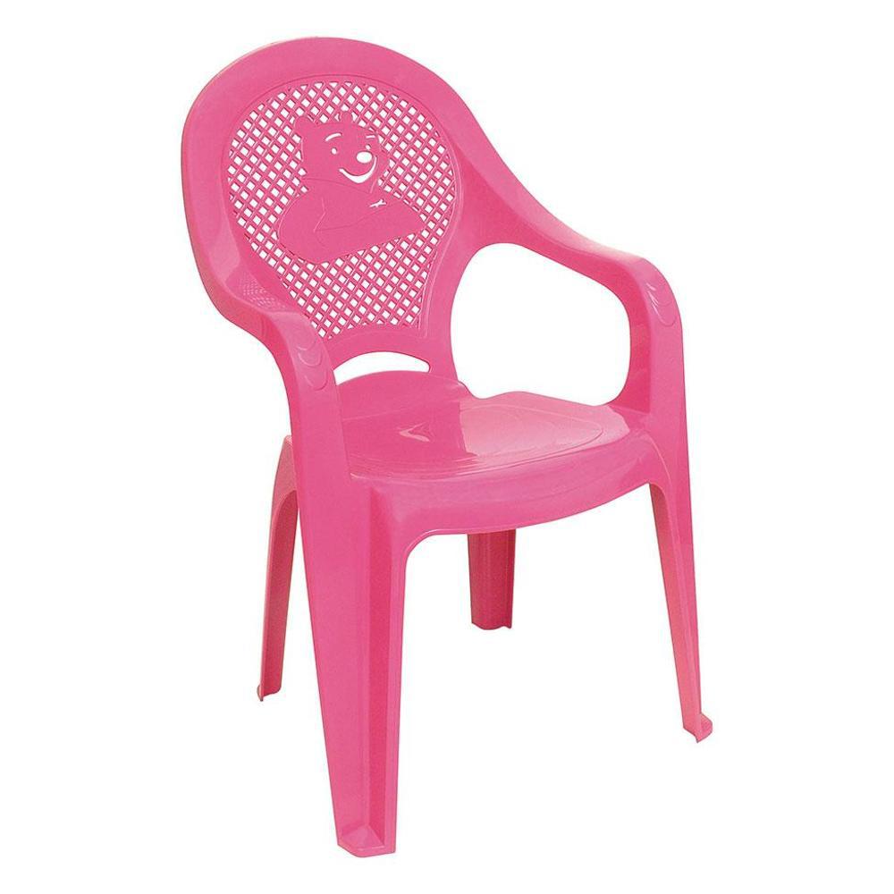 Cadeira De Plástico Infantil Decorada Rosa é bom? Vale a pena?