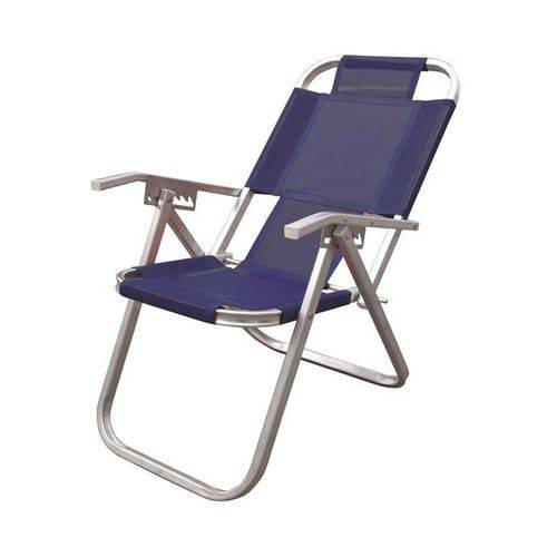 Cadeira de Praia Botafogo Reclinável Grand Ipanema Extra Alta - Azul Royal é bom? Vale a pena?