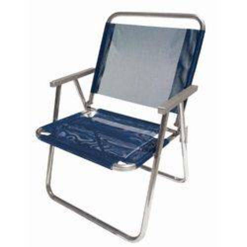 Cadeira de Praia Extra Larga Azul Reforçada 130kg Alumínio Botafogo é bom? Vale a pena?