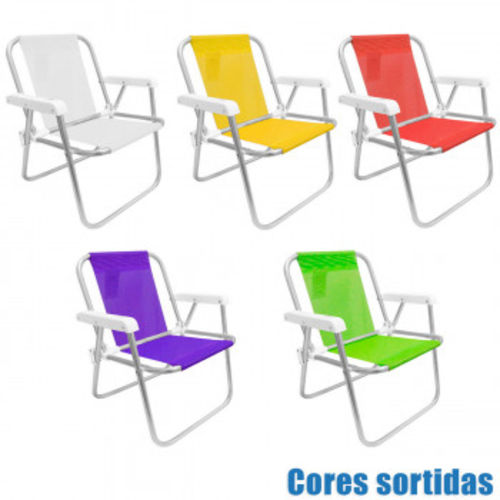 Cadeira de Praia Infantil em Aluminio Ate 90 Kg Cores Sortidas Botafogo é bom? Vale a pena?