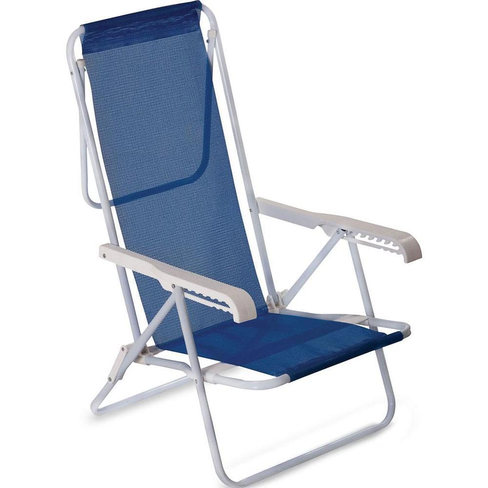 Cadeira De Praia Sannet Alta Azul 8 Posições é bom? Vale a pena?