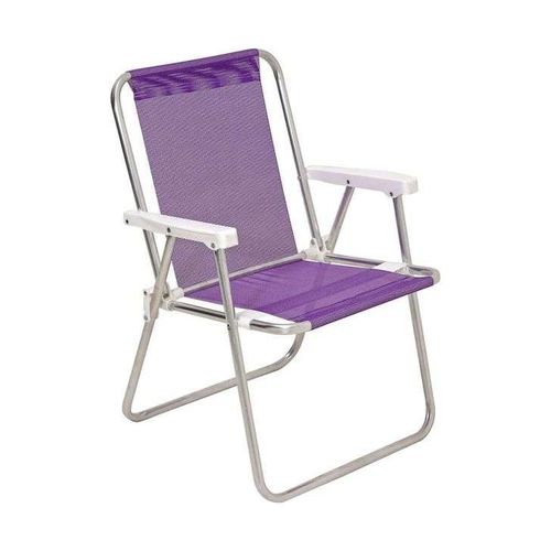 Cadeira de Praia Sannet Alta de Aluminio Lilas Mor é bom? Vale a pena?