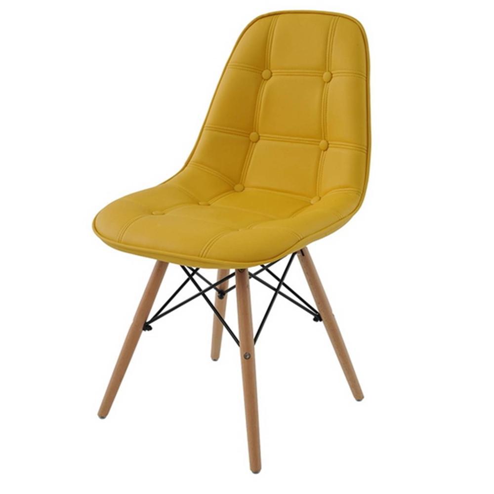 Cadeira Eames Eiffel Botone Amarela Base Madeira é bom? Vale a pena?