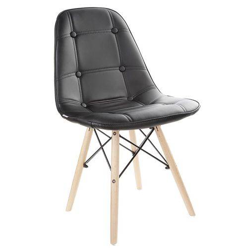 Cadeira Estofada Charles Eames Luxo Botonê Preta Tl-Cdd-01-1 Trevalla é bom? Vale a pena?