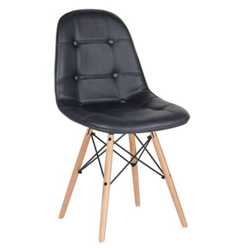 Cadeira Estofada Eames Botonê - Eiffel - Preto - Madeira Clara é bom? Vale a pena?