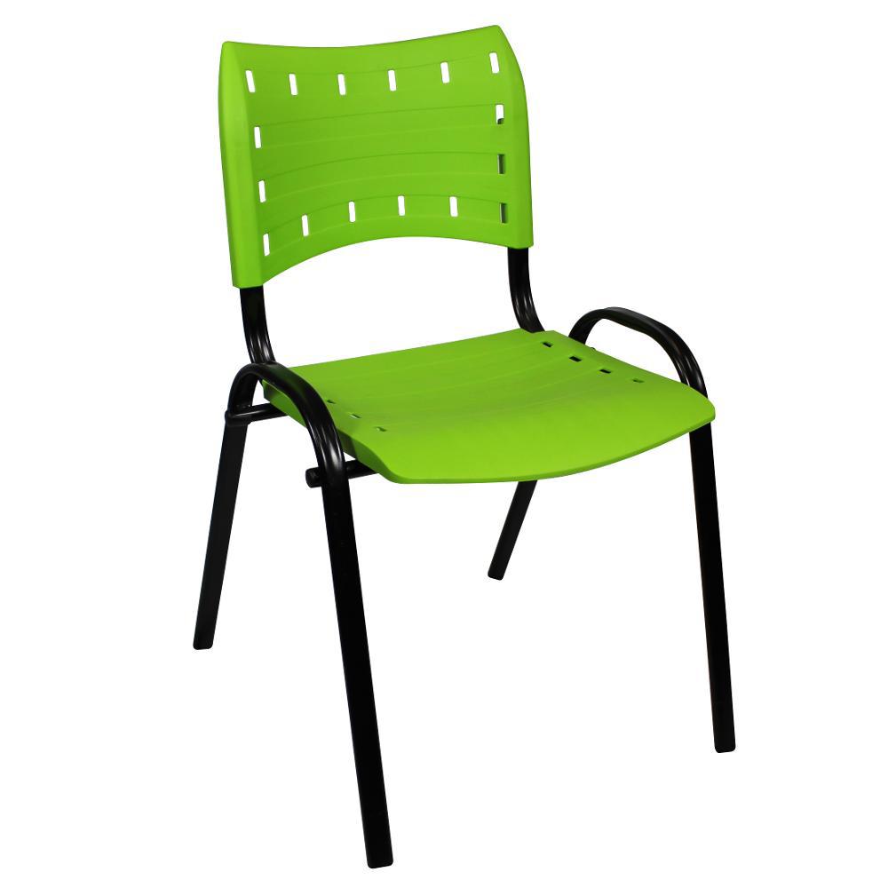 Cadeira Fixa Assento Verde Limão Estrutura Époxi Preto é bom? Vale a pena?