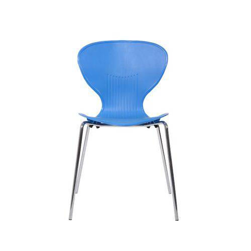 Cadeira Formiga em Polipropileno na Cor Azul com Pés Cromados é bom? Vale a pena?