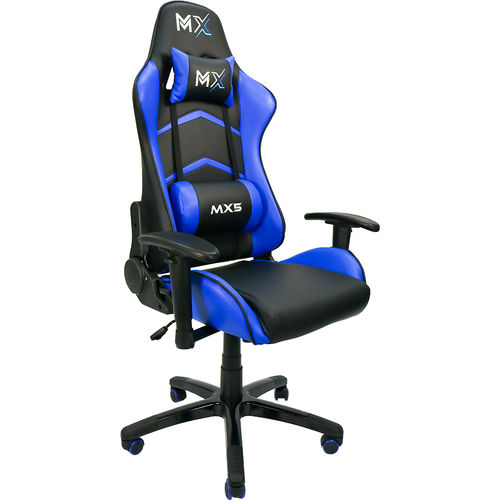 Cadeira Gamer Mx5 Giratoria Preto e Azul - Mymax é bom? Vale a pena?