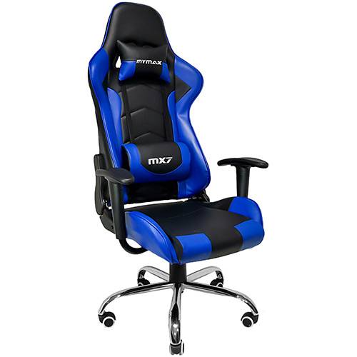 Cadeira Gamer Mymax Mx7 Giratória Preta/Azul é bom? Vale a pena?