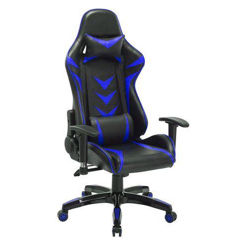 Cadeira Gamer Pelegrin em Couro PU Reclinável PEL-3003 Preta e Azul é bom? Vale a pena?