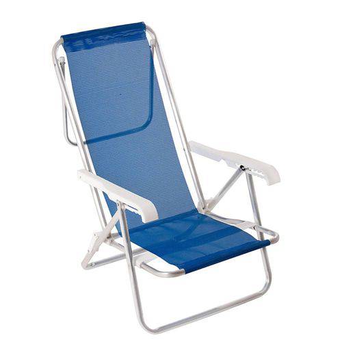 Cadeira de Praia Reclinável 8 Posições em Alumínio Dobrável Sannet Azul Mor - Mr8 67 é bom? Vale a pena?