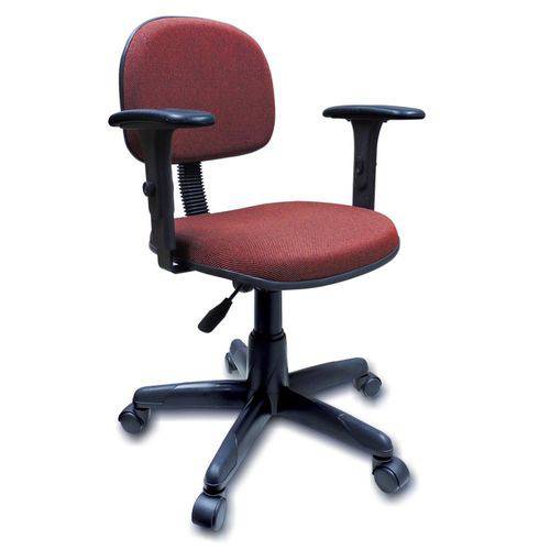 Cadeira Secretária Giratória com Braços Reguláveis Vermelho com Preto é bom? Vale a pena?