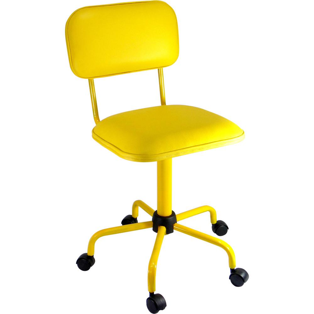 Cadeira Secretária Laminada Color Pistão Fixo Corano Amarelo - at.home é bom? Vale a pena?