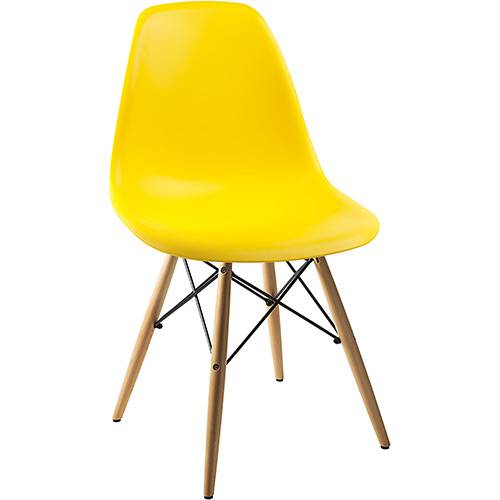 Cadeira Side Base Madeira Amarelo - By Haus é bom? Vale a pena?