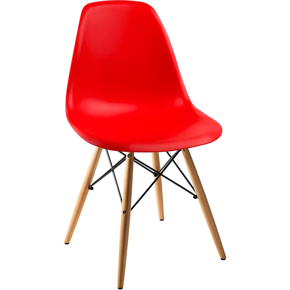 Cadeira Side Base Madeira Vermelho - By Haus é bom? Vale a pena?