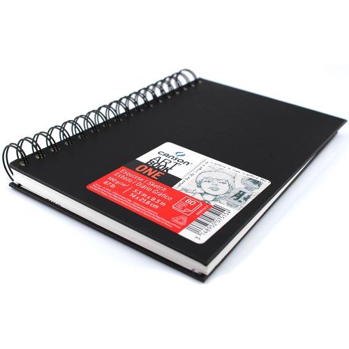 Caderneta Espiralada para Esboço Canson – Art Book One Preto 100g/M² 14 X 21,6 Cm - 400039211 é bom? Vale a pena?