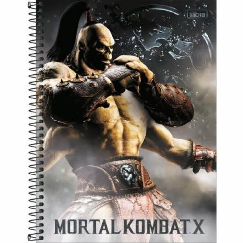 Caderno Espiral Capa Dura Universitário 10 Matérias Mortal Kombat 160 Folhas Tilibra é bom? Vale a pena?