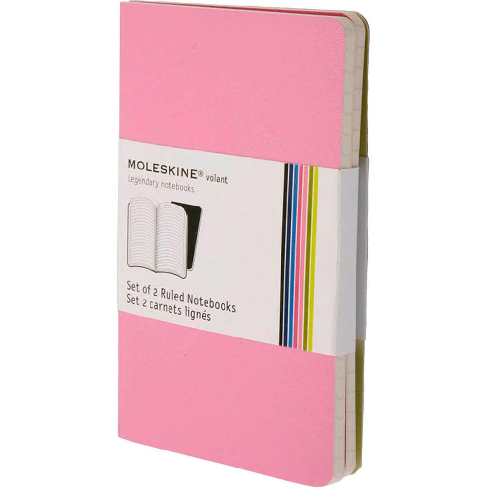 Caderno Moleskine Volant Brochura Pautado Rosa de Bolso com Capa Flexível - Kit com 2 é bom? Vale a pena?