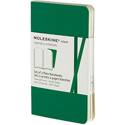 Caderno Moleskine Volant Plain Sem Pauta Verde Extra Pequeno com Capa Flexível - Kit com 2 é bom? Vale a pena?