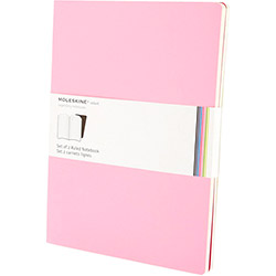 Caderno Moleskine Volant Quadriculado Rosa Extra Grande com Capa Flexível - Kit com 2 é bom? Vale a pena?
