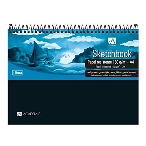 Caderno Sketchbook A4 Tilibra Espiral Academie 50 Folhas é bom? Vale a pena?