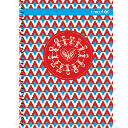 Caderno Universitário Tilibra Unicef Coração Vermelho Capa Dura Decorada - 96 Folhas é bom? Vale a pena?