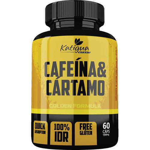 Cafeína e Cártamo 60 Cápsulas 1000Mg - Katigua é bom? Vale a pena?