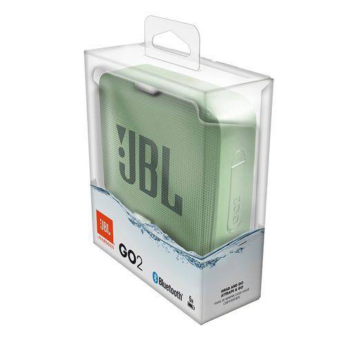 Caixa de Som Bluetooth - 1.0 - JBL GO 2 - Verde (À Prova de Água) - JBLGO2MINTBR é bom? Vale a pena?