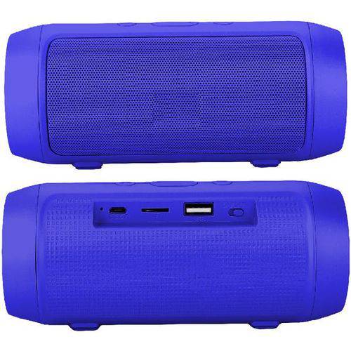 Caixa de Som Bluetooth 6W Portátil Stereo + Rádio FM Resistente Água Azul Mini 3+ é bom? Vale a pena?