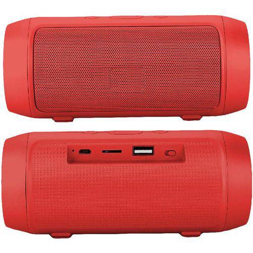 Caixa de Som Bluetooth 6W Portátil Stereo + Rádio FM Resistente Água Vermelho Mini 3+ é bom? Vale a pena?