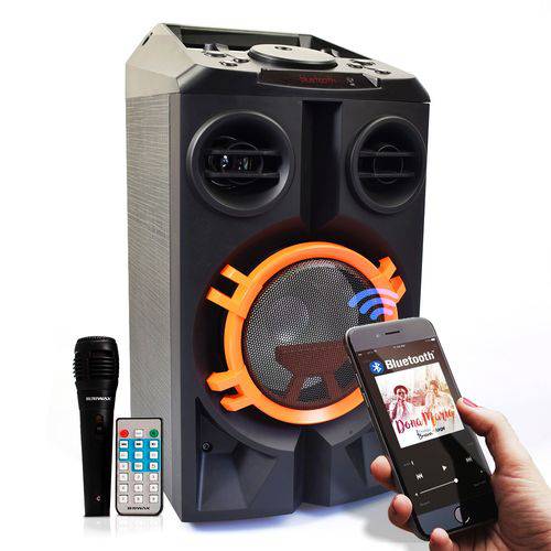 Caixa de Som Bluetooth Portátil Torre Mp3 Usb Rádio Pendrive FBX-107 Laranja é bom? Vale a pena?