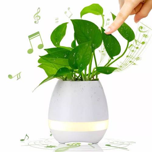 Caixa de Som Vaso de Planta Bluetooth Led Luminária Mp3 Abajur é bom? Vale a pena?