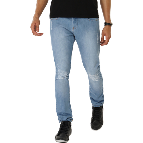 Calça Jeans Masculina Skinny Puídos Nos Joelhos F+ é bom? Vale a pena?