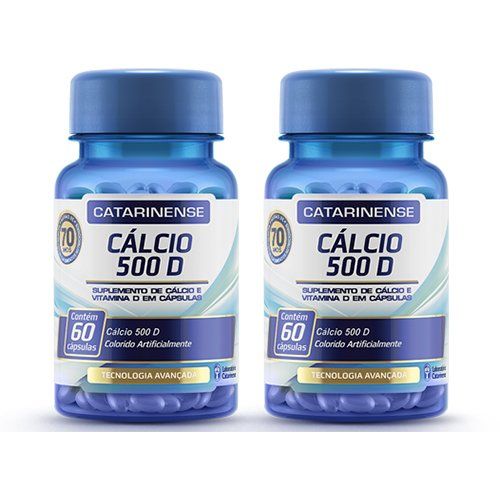 Cálcio 500 D - 2 Un de 60 Cápsulas - Catarinense é bom? Vale a pena?