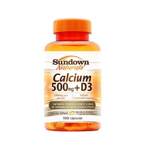 Cálcio - Calcium 500mg D3 Sundown com 100 Cápsulas é bom? Vale a pena?