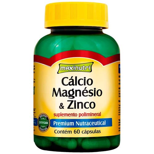 Cálcio Magnésio e Zinco - 60 Cápsulas - Maxinutri é bom? Vale a pena?
