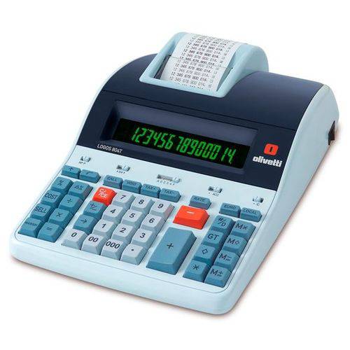 Calculadora de Mesa Olivetti Logos 804t - Térmica com 14 Dígitos é bom? Vale a pena?